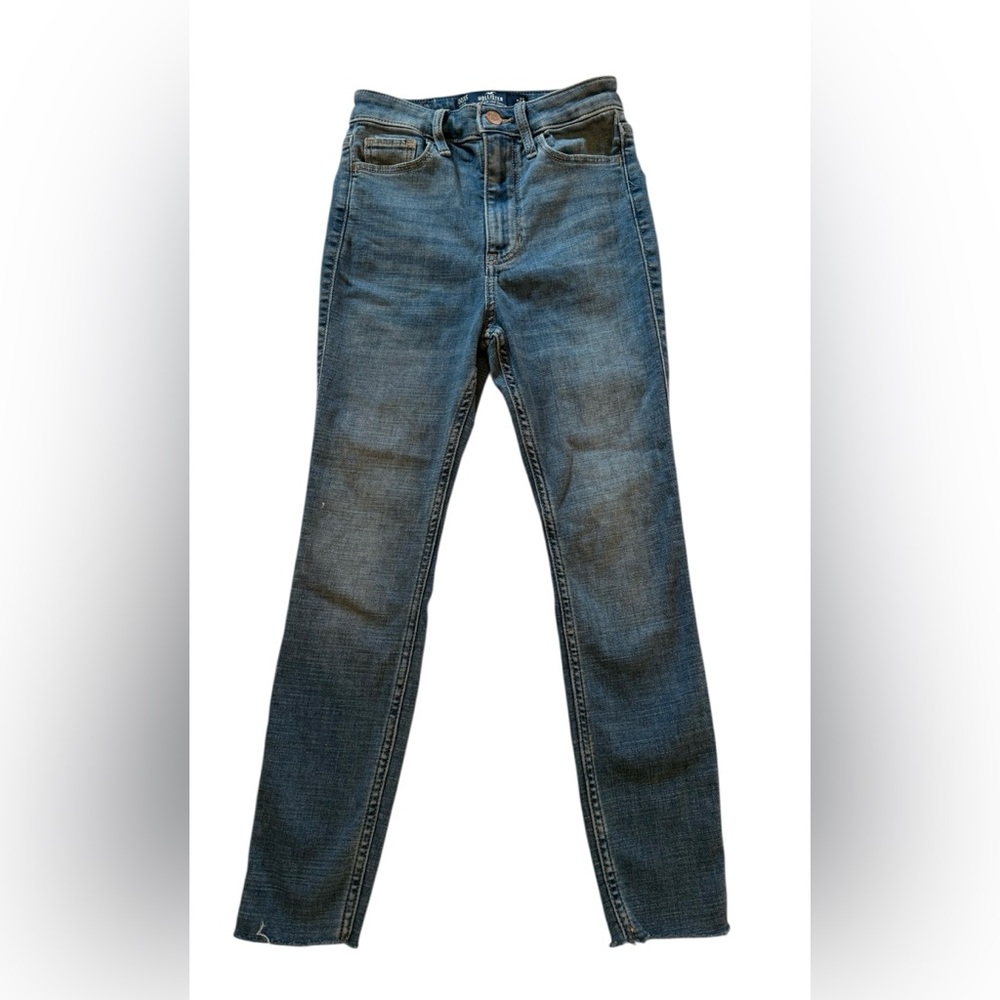 Hollister Ultra High-Rise Classic Stretch Straight Blue Jeans Size 00 XS